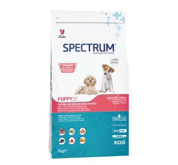 Spectrum Ultra Premium Puppy Food - Puppy32 Small / Medium Breed 3kg