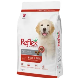 Reflex Premium Puppy Food - Beef & Rice 3kg