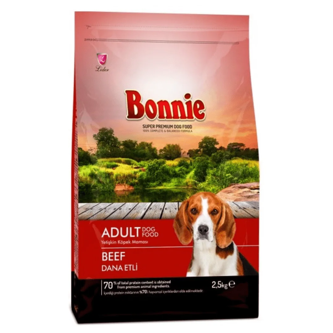 Bonnie Adult Dog Food - Beef 2.5kg