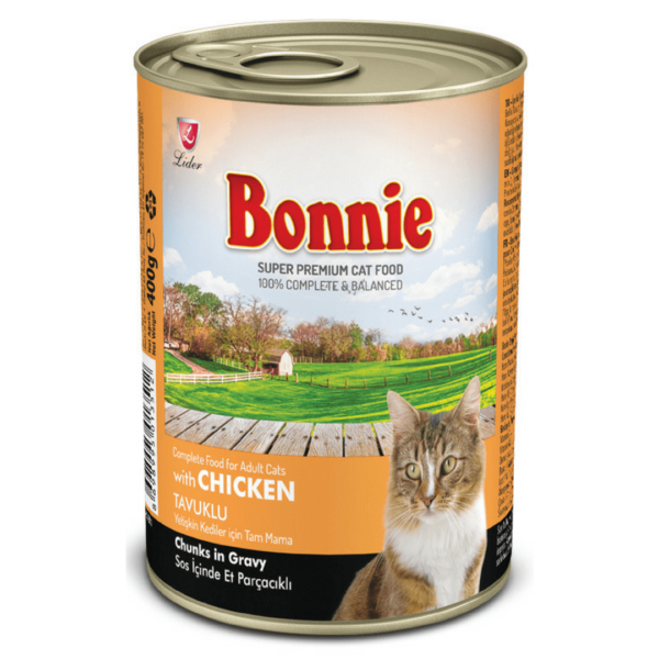 Bonnie Adult Cat Canned Chicken Chunks in Gravy