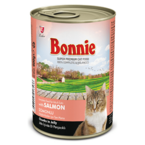 Bonnie Adult Cat Canned Salmon Chunks in Jelly
