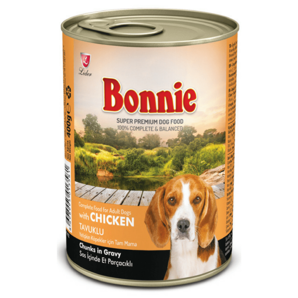 Bonnie Adult Dog Canned Chicken Chunks in Gravy