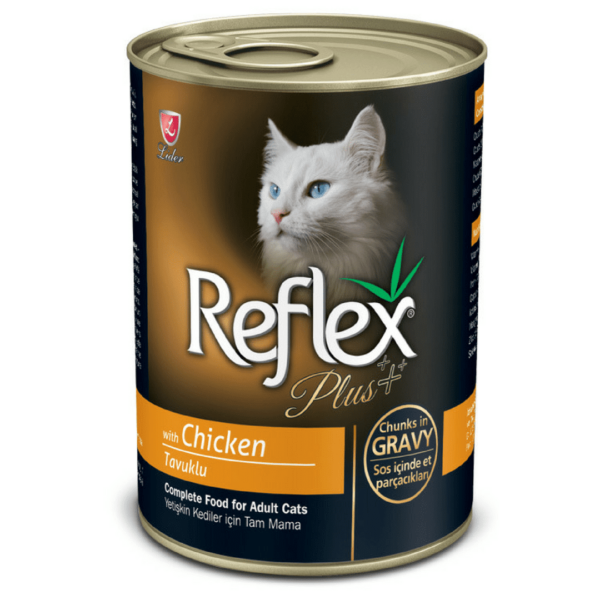Reflex+ adult cat canned chicken chunks in gravy