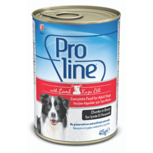 Proline Adult Dog Food Canned  Lamb Chunks in Gravy 415G - Pack of 20