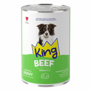 KING CANNED DOG FOOD BEEF CHUNKS IN GRAVY - 400GR
