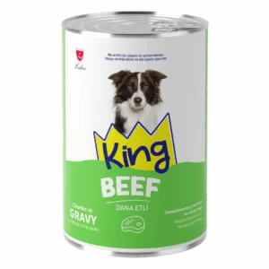 KING CANNED DOG FOOD BEEF CHUNKS IN GRAVY - 400GR
