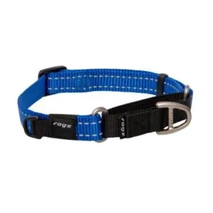 Rogz Dog Utility Control Collar Web Medium - Blue