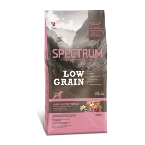 SPECTRUM LOW GRAIN LAMB & BLUEBERRY FOR MEDIUM AND LARGE BREED ADULT DOGS 12KG