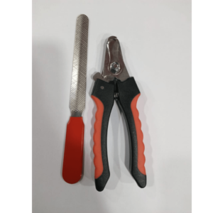 Nail Clippers with file - Large - Black and Red