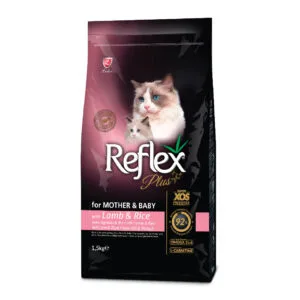 REFLEX PLUS MOTHER AND BABY CAT FOOD - LAMB AND RICE 1.5 KG