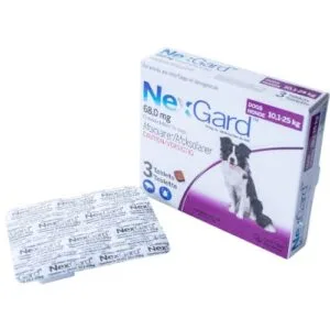 NexGard 68mg Tabs - 3 month supply - Medium Dog (10-25kg)