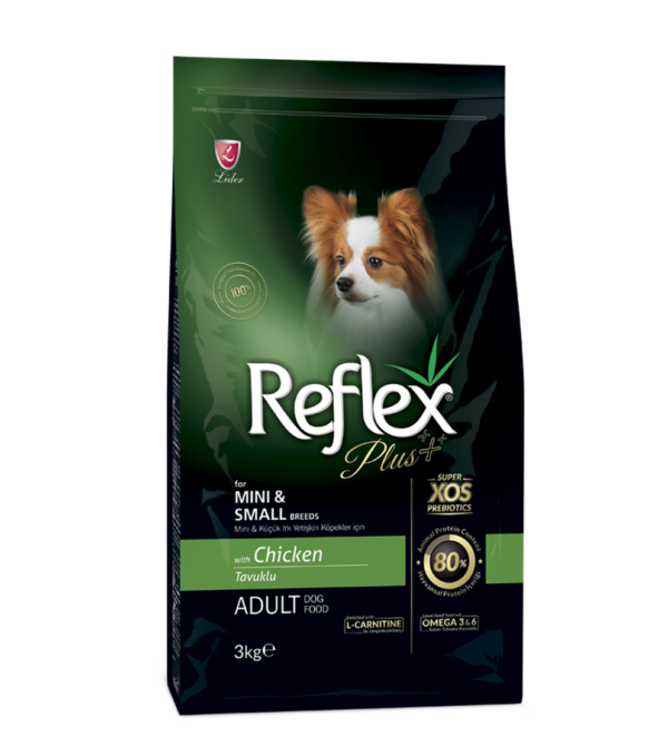 REFLEX PLUS MINI SMALL BREED ADULT DOG FOOD - CHICKEN 3KG
