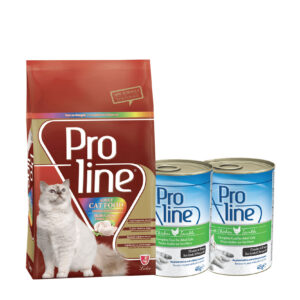 Bundle of Proline cat wet and dry food
