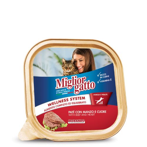 Migliorgatto Alutray PATE WITH BEEF AND HEART 100Gr