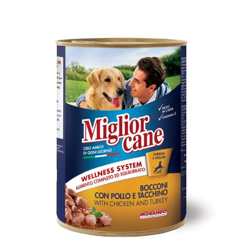 Migliorcane chunks with Chicken and Turkey