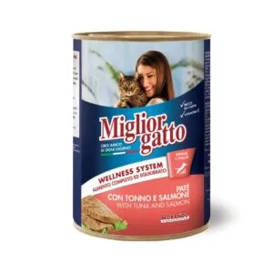 MIGLIOR CAT CAN TUNA & SALMON PATE 400GR
