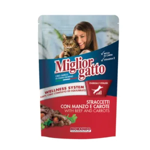MIGLIOR CAT FOOD POUCH - BEEF & CARROTS 100GR