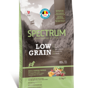 SPECTRUM LOW GRAIN MINI SMALL BREED ADULT DOG FOOD DUCK & PUMPKIN FORMULA  2.5kg