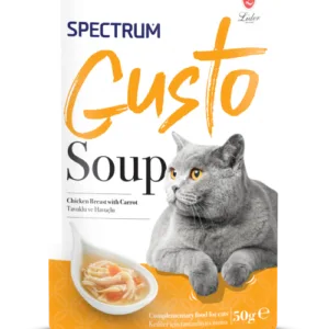 SPECTRUM GUSTO SOUP FOR CAT WITH CHICKEN AND CARROT 50GR