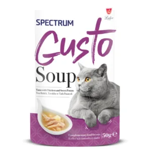 SPECTRUM GUSTO SOUP FOR CAT WITH TUNA, CHICKEN AND SWEET POTATO 50GR