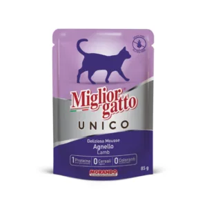 MIGLIOR CAT FOOD UNICO MOUSSE POUCH - LAMB 85G