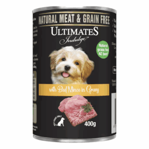 ULTIMATES DOG CAN BEEF MINCE GRAVY 400G