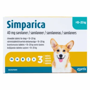 Simparica (Sarolaner) Chewables For Dog 10-20kg