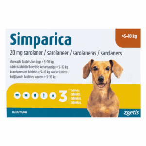 Simparica (Sarolaner) Chewables For Dog 5-10kg