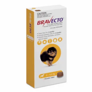 BRAVECTO CHEWABLE TABLET FOR DOGS -112.5MG 2 TO 4.5KG, TREATMENT