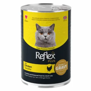 Reflex Plus Adult Cat Food Canned - Chicken Chunks in Gravy 0.4kg
