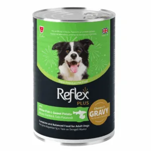 PACK OF 24 - REFLEX PLUS CANNED DOG FOOD LAMB & SWEAT POTATO IN GRAVY 400GR