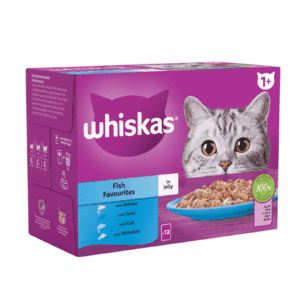 WHISKAS ADULT CAT POUCHES-FISH M/PAK 12X85G