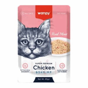 WANPY CAT POUCH - CHICKEN & SHRIMP 85GR