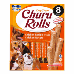CHURU ROLLS DOG TREATS - CHICKEN RECIPE WRAPS CHICKEN RECIPE