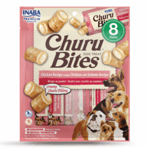 CHURU BITES DOG TREATS - CHICKEN RECIPE WRAPS CHICKEN WITH SALMON RECIPE