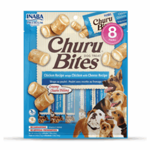 CHURU BITES DOG TREATS - CHICKEN RECIPE WRAPS WITH CHEESE