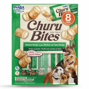 CHURU BITES DOG TREATS - CHICKEN RECIPE WRAPS CHICKEN WITH TUNA RECIPE