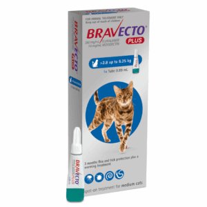 BRAVECTO PLUS FOR CATS 250MG (2.8 - 6.25KG)