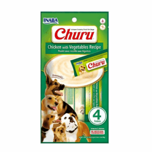 CHURU DOG TREATS - CHICKEN WITH VEGETABLE RECIPE 4 TUBES