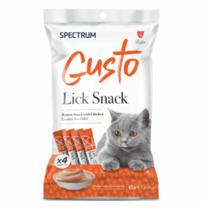 SPECTRUM GUSTO LICK SNACK FOR CAT WITH CHICKEN 4*15GR
