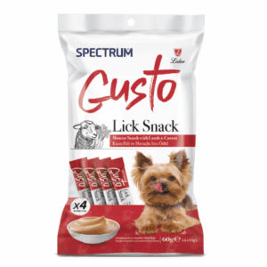 SPECTRUM GUSTO LICK SNACK FOR DOG WITH LAMB AND CARROT 60GR