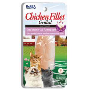 INABA FOODS CAT TREAT - GRILLED CHICKEN EXTRA TENDER IN CRAB FLAVORED BROTH