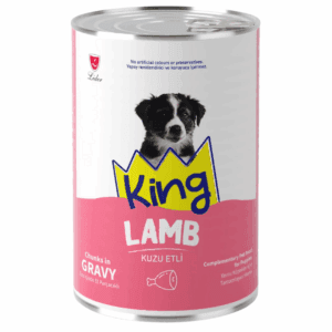 KING CANNED PUPPY FOOD LAMB CHUNKS IN GRAVY - 400GR
