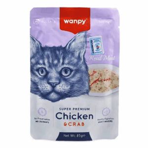 WANPY CAT POUCH - CHICKEN & CRAB 85GR
